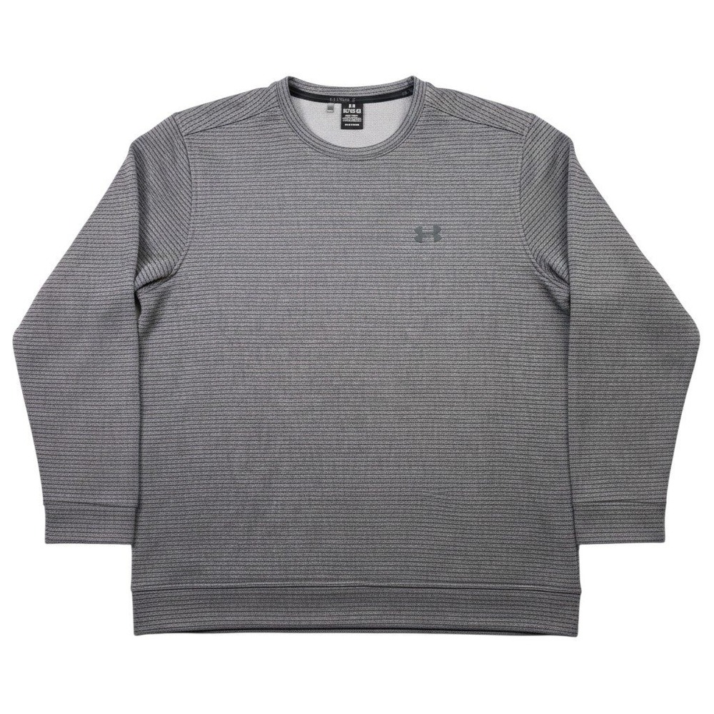 Under Armour Golf Storm Sweaterfleece Crew Mens XL Gray Pullover Activewear